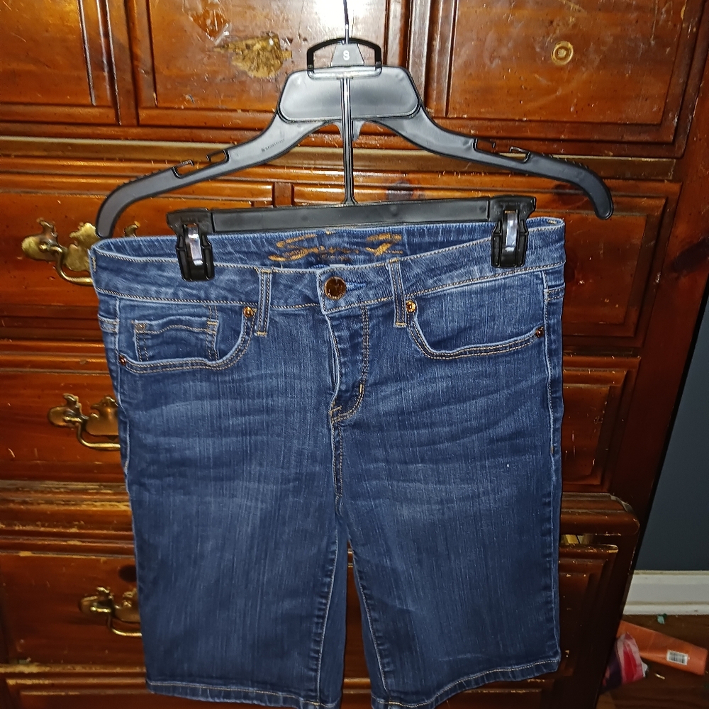 Long Jean Shorts